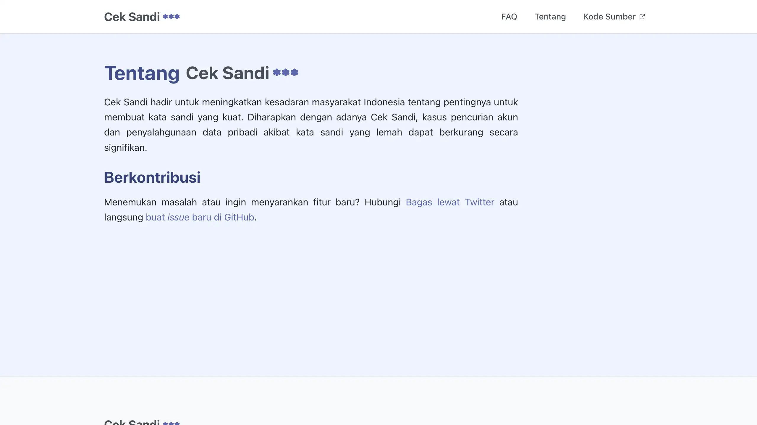 About page