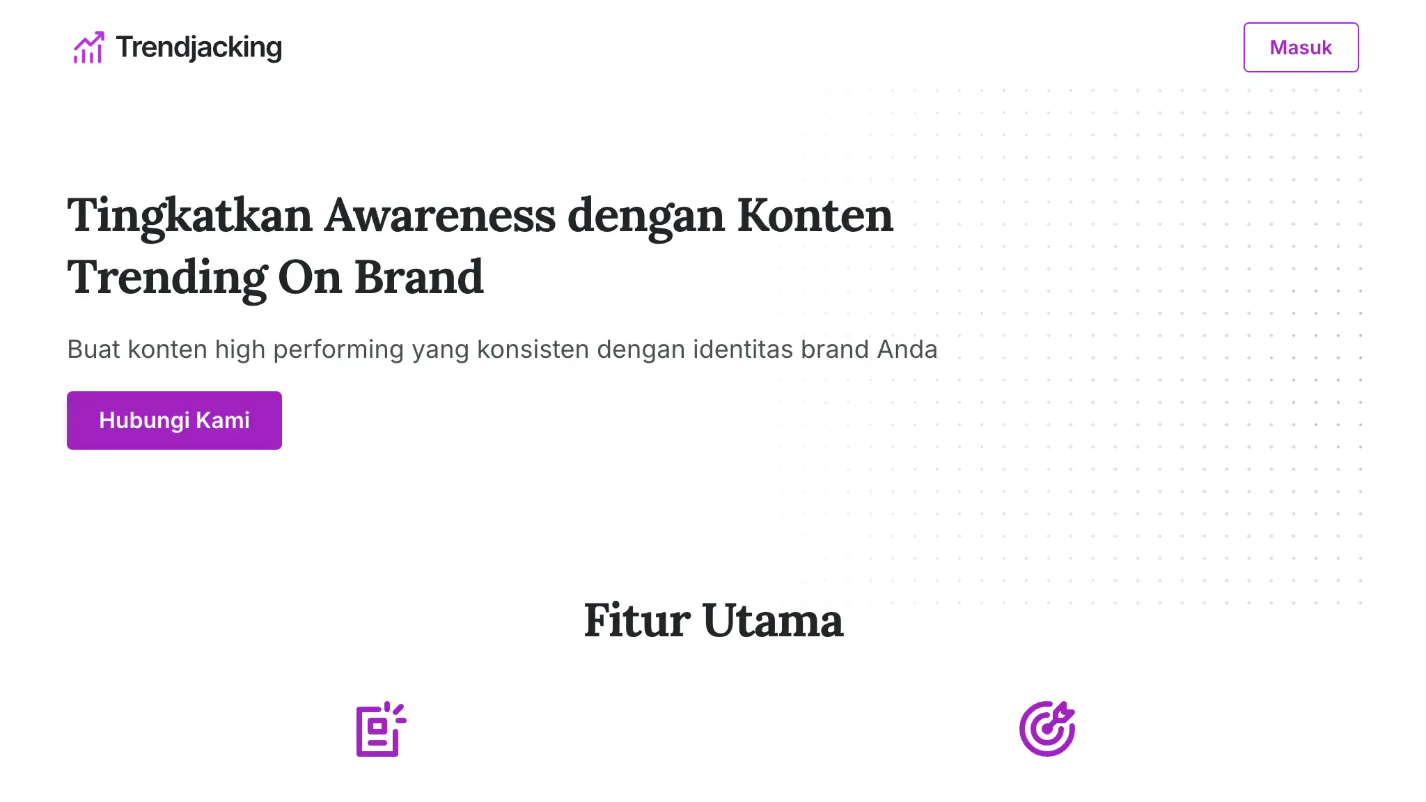 Landing page (v1)